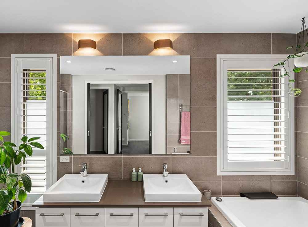 SP Plantation Shutters Installed in Melbourne Bathroom