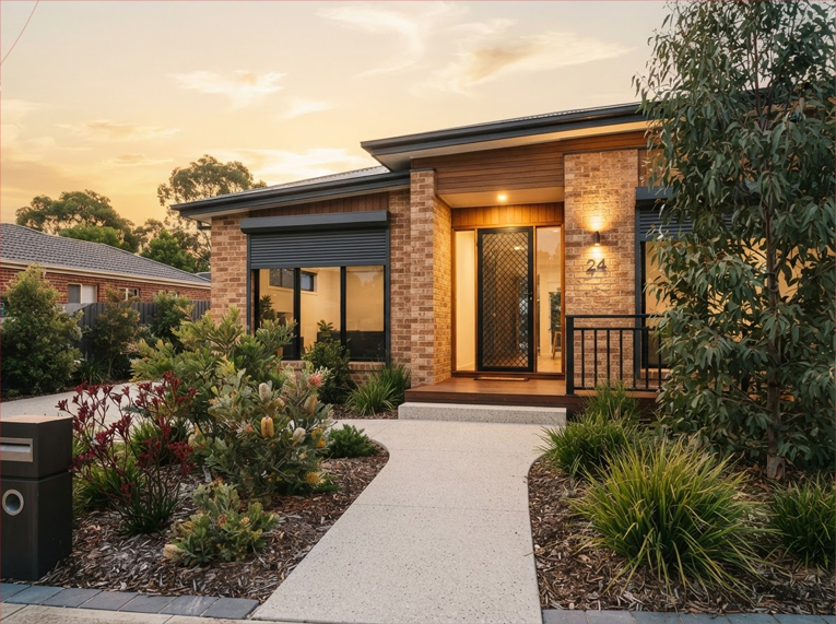 Security Plus roller shutters installed on a Melbourne home